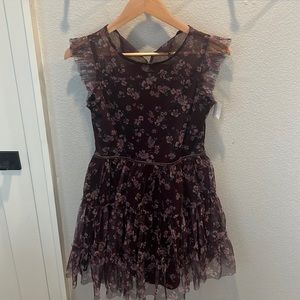 Target tween dress Zenzi purple floral tulle